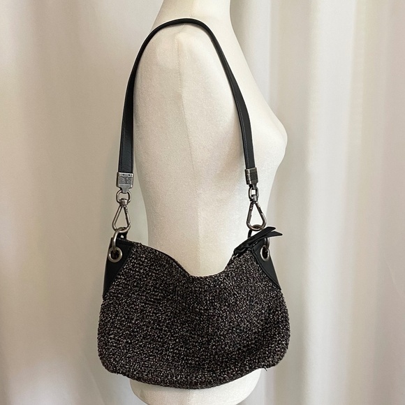 The Sak Indio Crochet Demi Shoulder Purse Multicolor Black Straps‎ - Picture 1 of 11